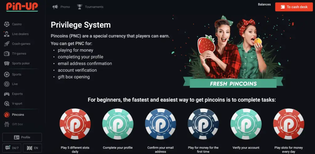 Pincoin - Pin up casino